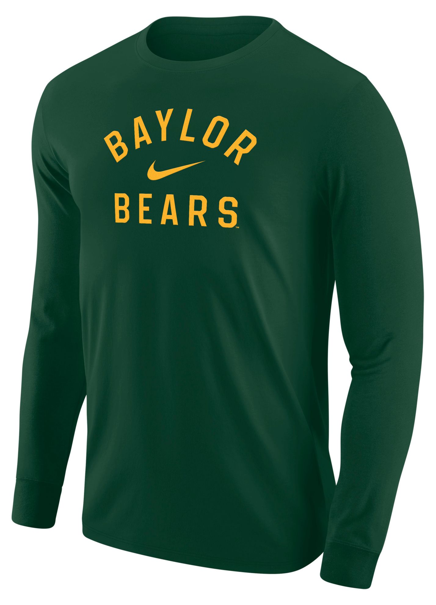 Nike Men's Baylor Bears Green Arch Long Sleeve Shirt | Dick's