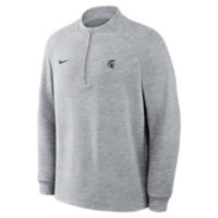 Nike Men's Michigan State Spartans Wolf Grey Par 5 Logo Half Zip