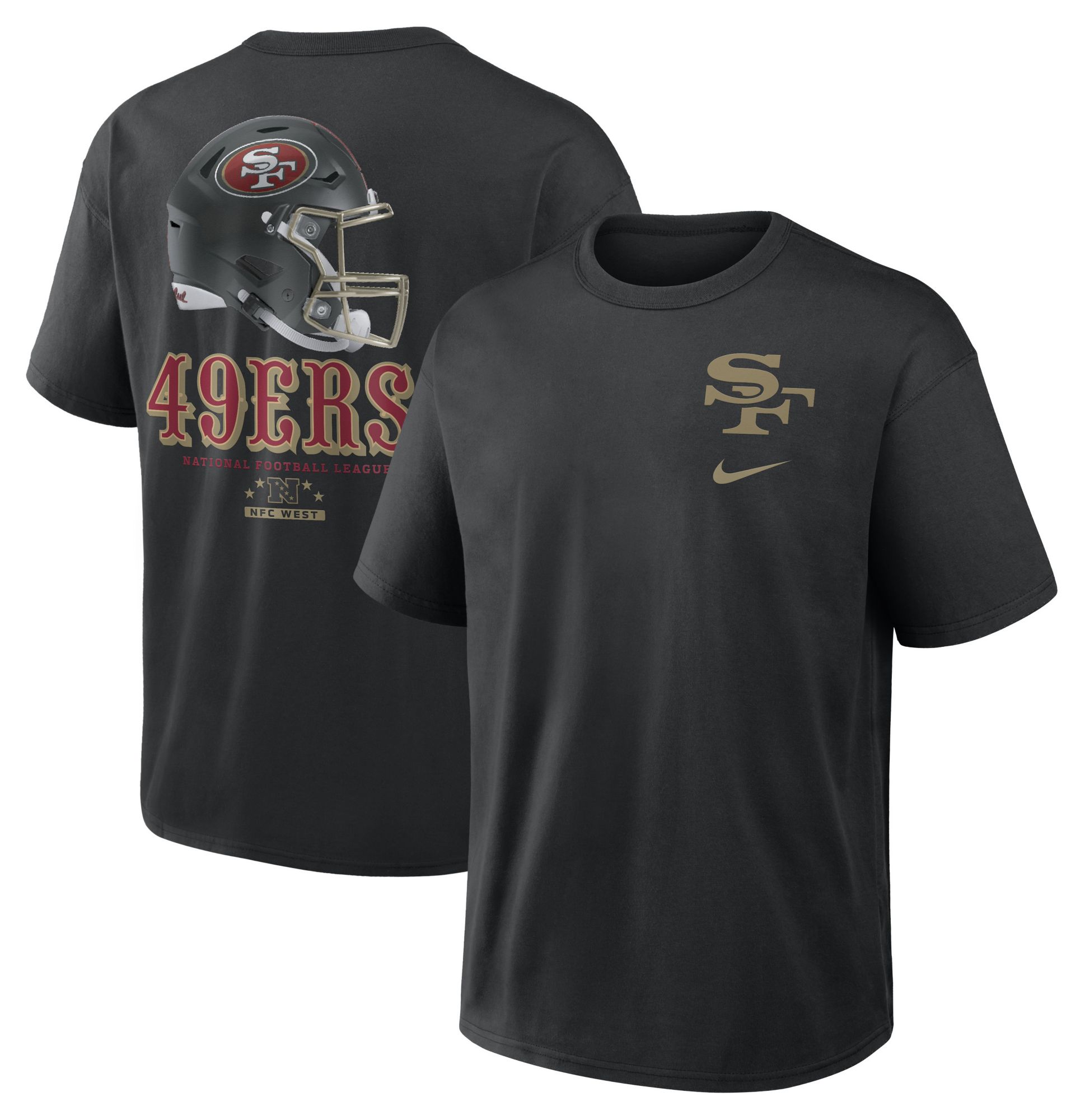 希少カラー 美品 NIKE NFL 49ERS ゲームシャツ 黒 Nike Men's San Francisco 49ers NFL Rivalries Max90 T-Shirt