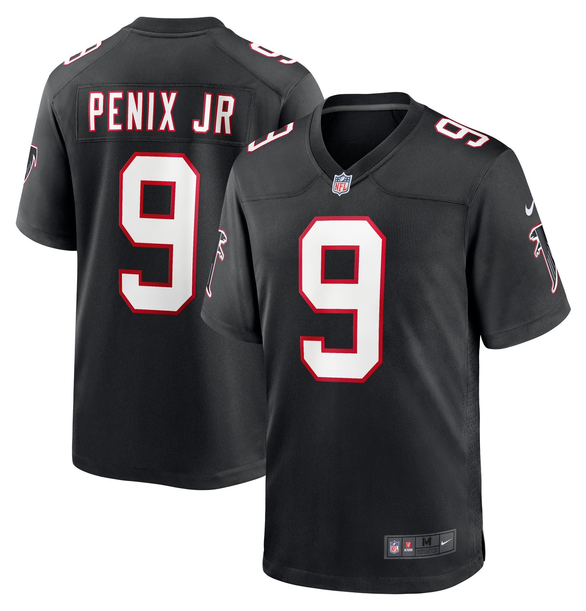 Nike Men's Atlanta Falcons Michael Penix Jr #9 Black Alternate