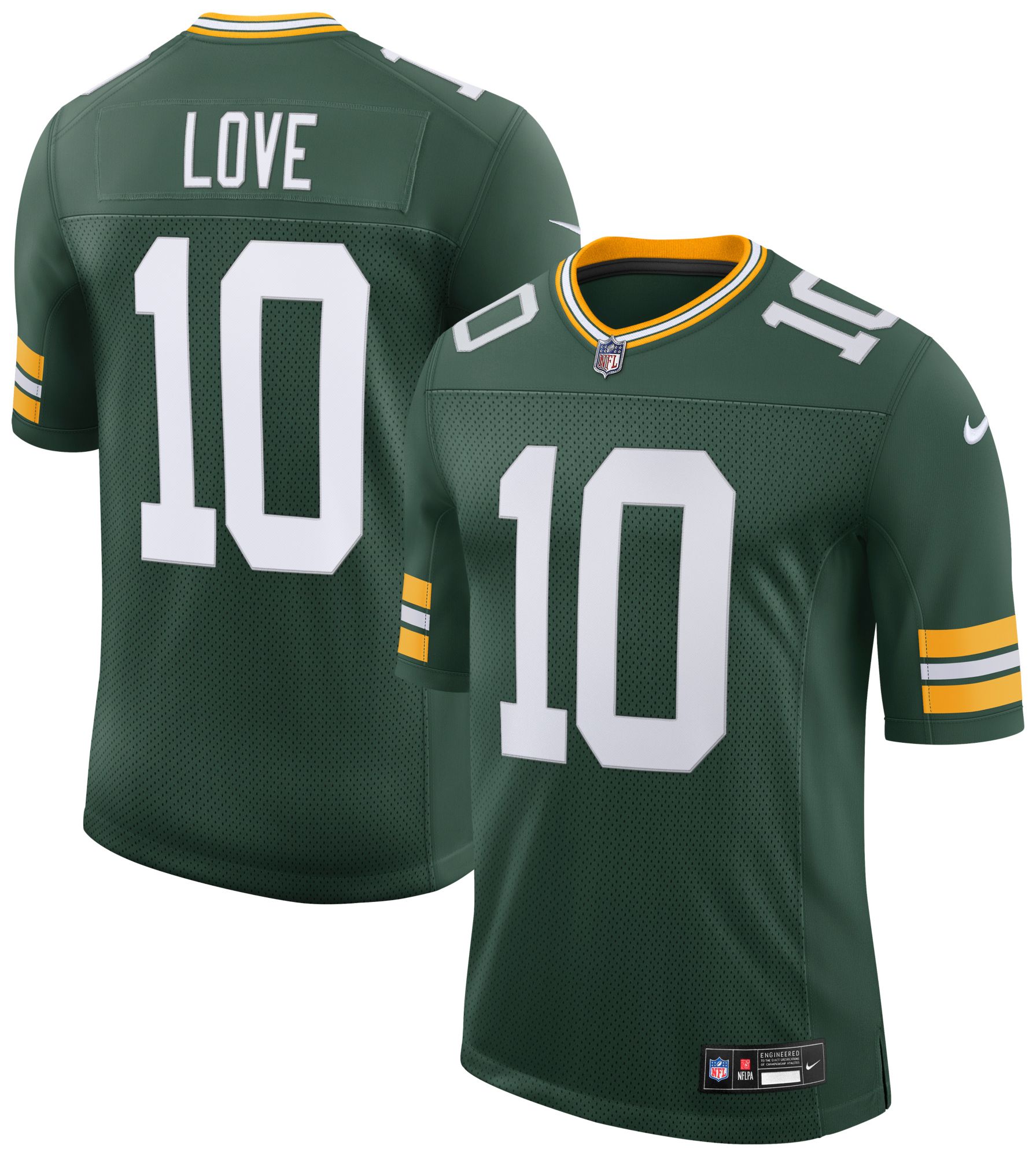 Nike Men's Green Bay Packers Green Jordan Love #10 Home Limited