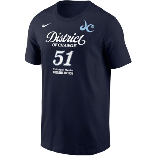Nike Men's Washington Mystics Kiki Iriafen #44 Navy Rebel T-Shirt