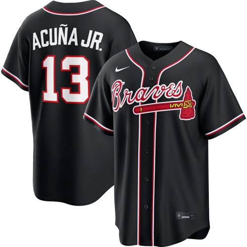 Nike Men's Atlanta Braves Navy Austin Riley #27 Alternate Replica