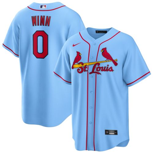 Nike Men's St. Louis Cardinals Masyn Winn #0 Light Blue Limited