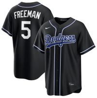 Nike Los Angeles Dodgers ユニフォーム ブラック Nike Men's Los Angeles Dodgers Black Freddie Freeman #5 Carbon