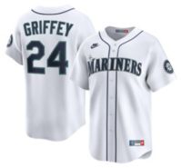 Nike Men's Seattle Mariners White Ken Griffey Jr. #24 Cooperstown