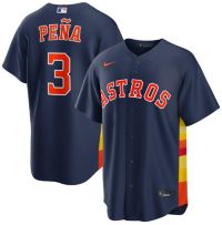 Nike Men's Houston Astros Navy Jeremy Peña #3 Alternate Replica