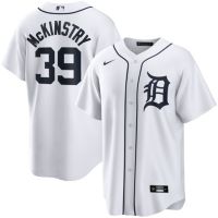 Nike Men's Detroit Tigers Zach McKinstry #39 White Home Replica