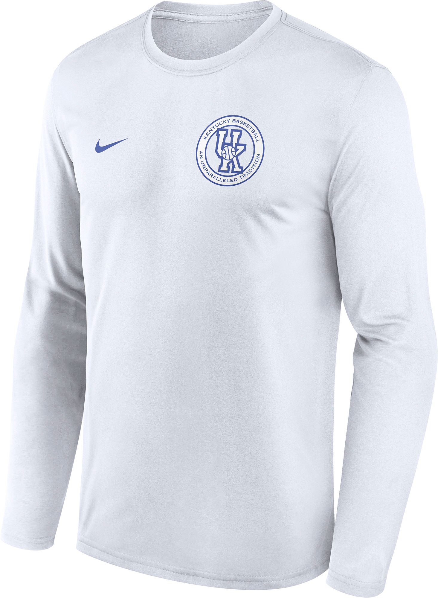Nike Men's Kentucky Wildcats Denim Legend White Alternate Long Sleeve Shirt product image
