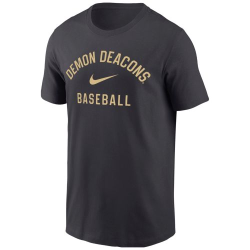 Nike Men's Wake Forest Demon Deacons Black Replica Road Baseball