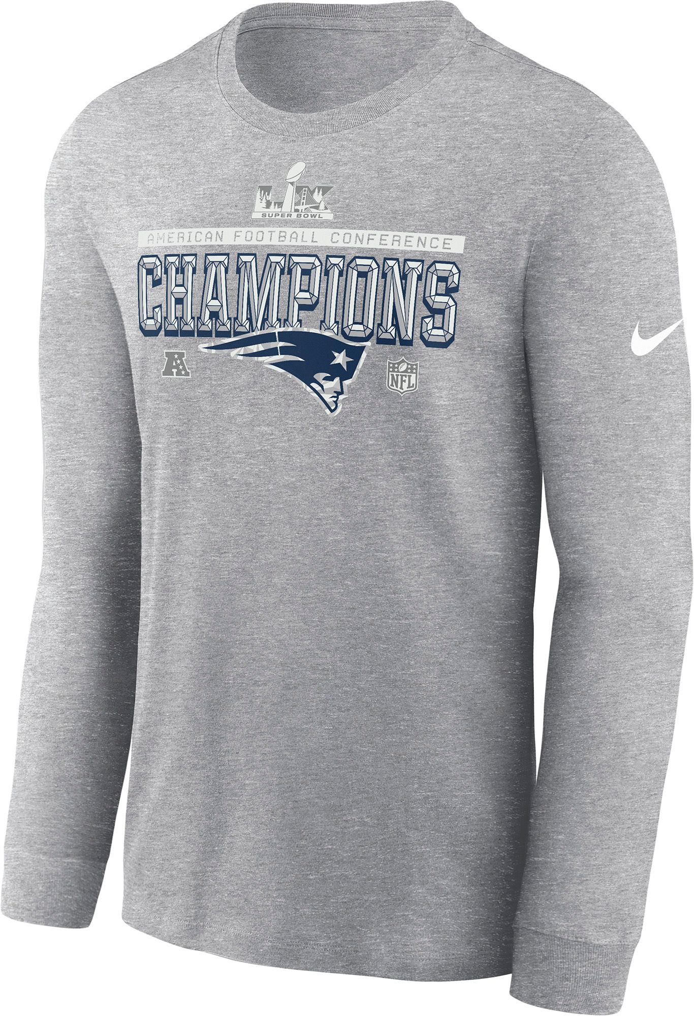 Nike Men's 2025-26 AFC Champions New England Patriots Locker Room Long Sleeve Shirt product image