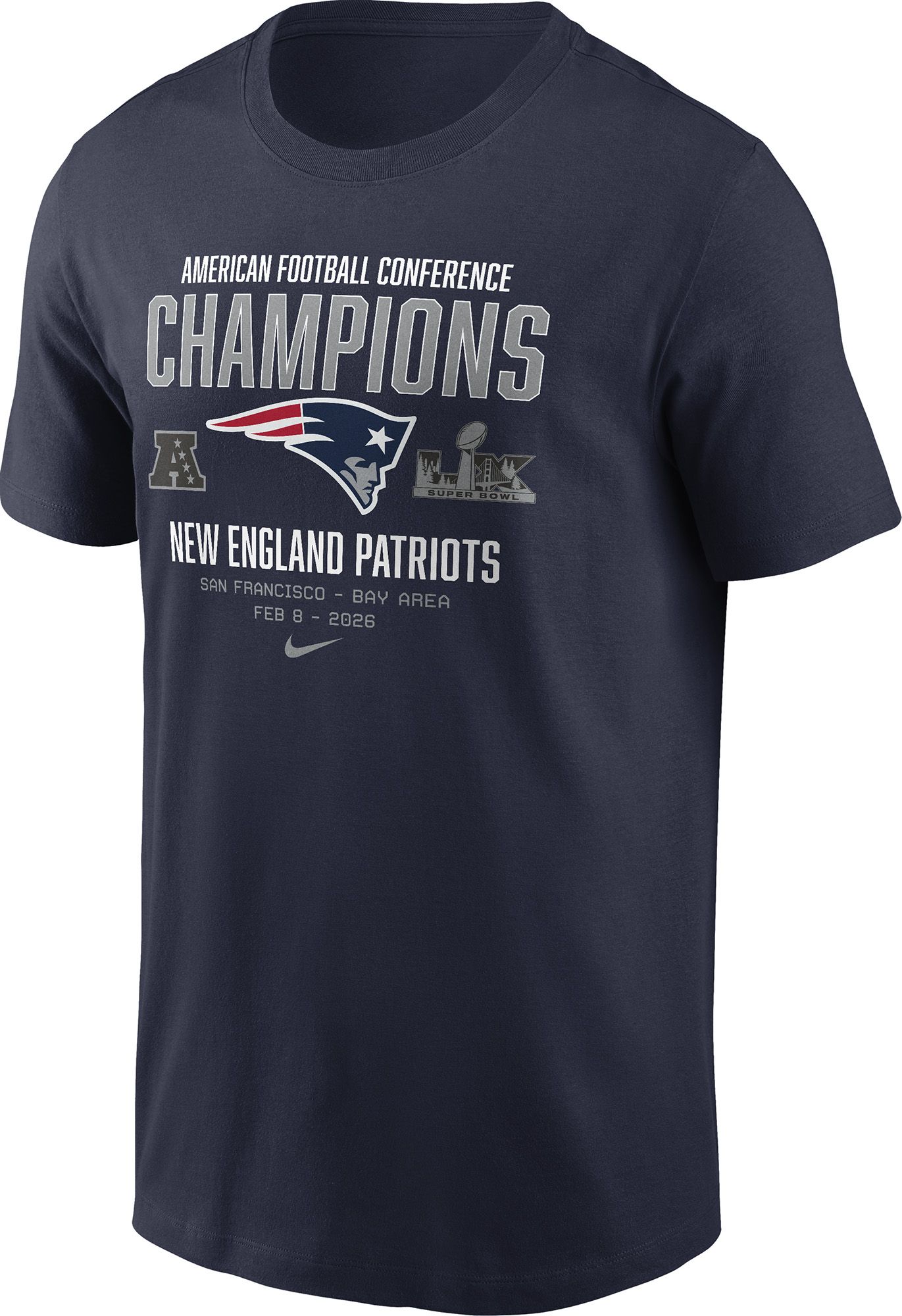 Nike Men's 2025-26 AFC Champions New England Patriots Team T-Shirt product image