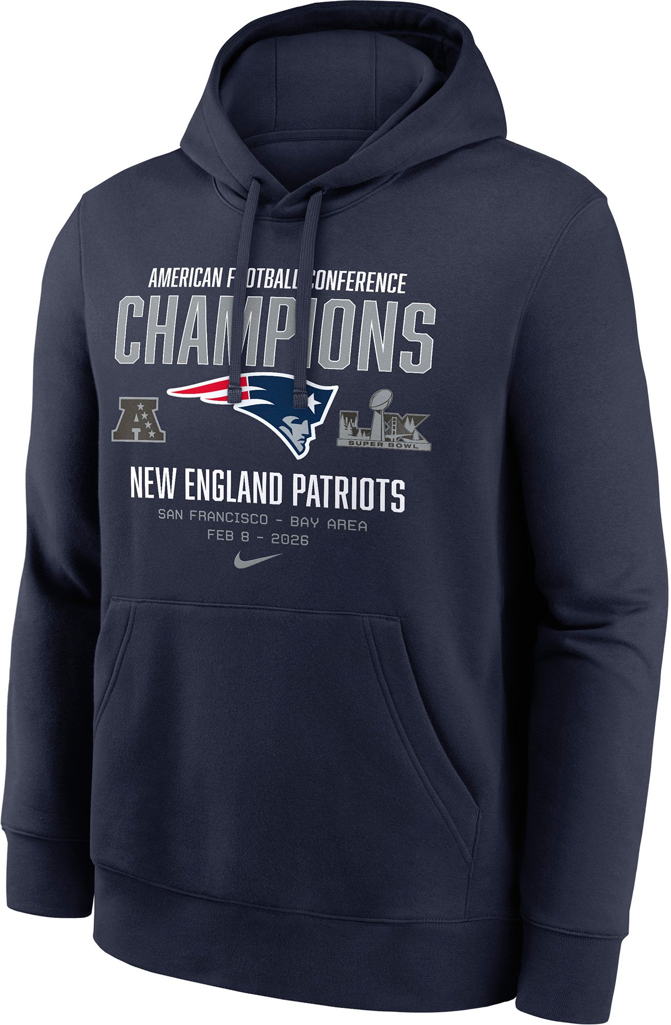 Nike Men's 2025-26 AFC Champions New England Patriots Team Hoodie product image