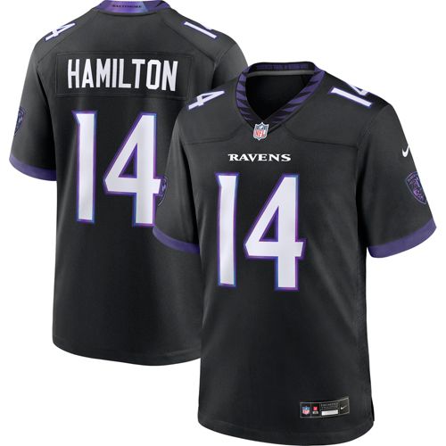 Nike Men's Baltimore Ravens Lamar Jackson #8 Black Alternate Game