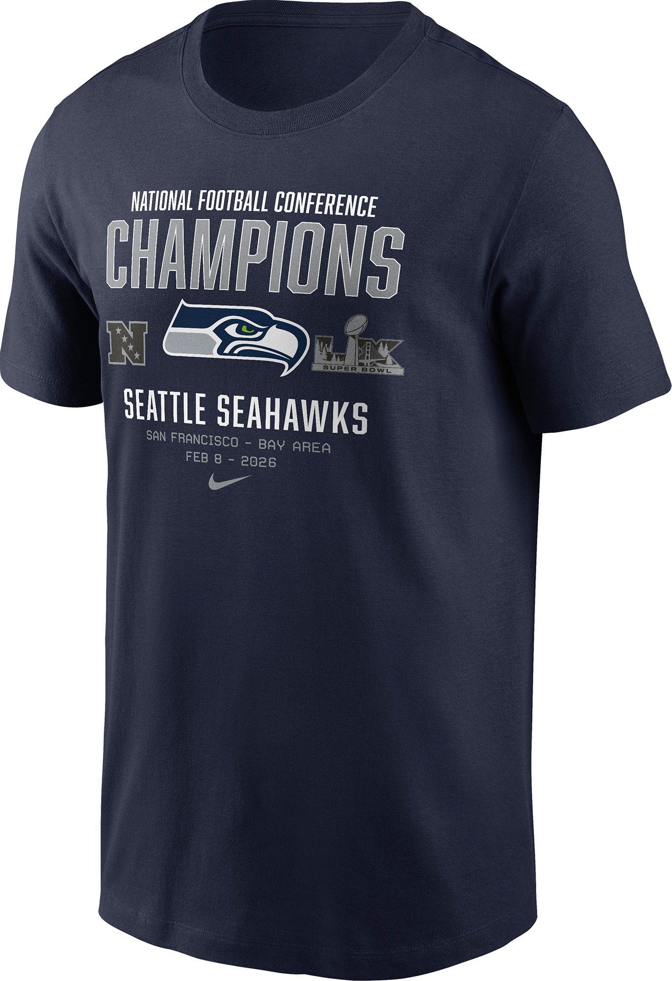 Nike Men's 2025-26 NFC Champions Seattle Seahawks Team T-Shirt product image