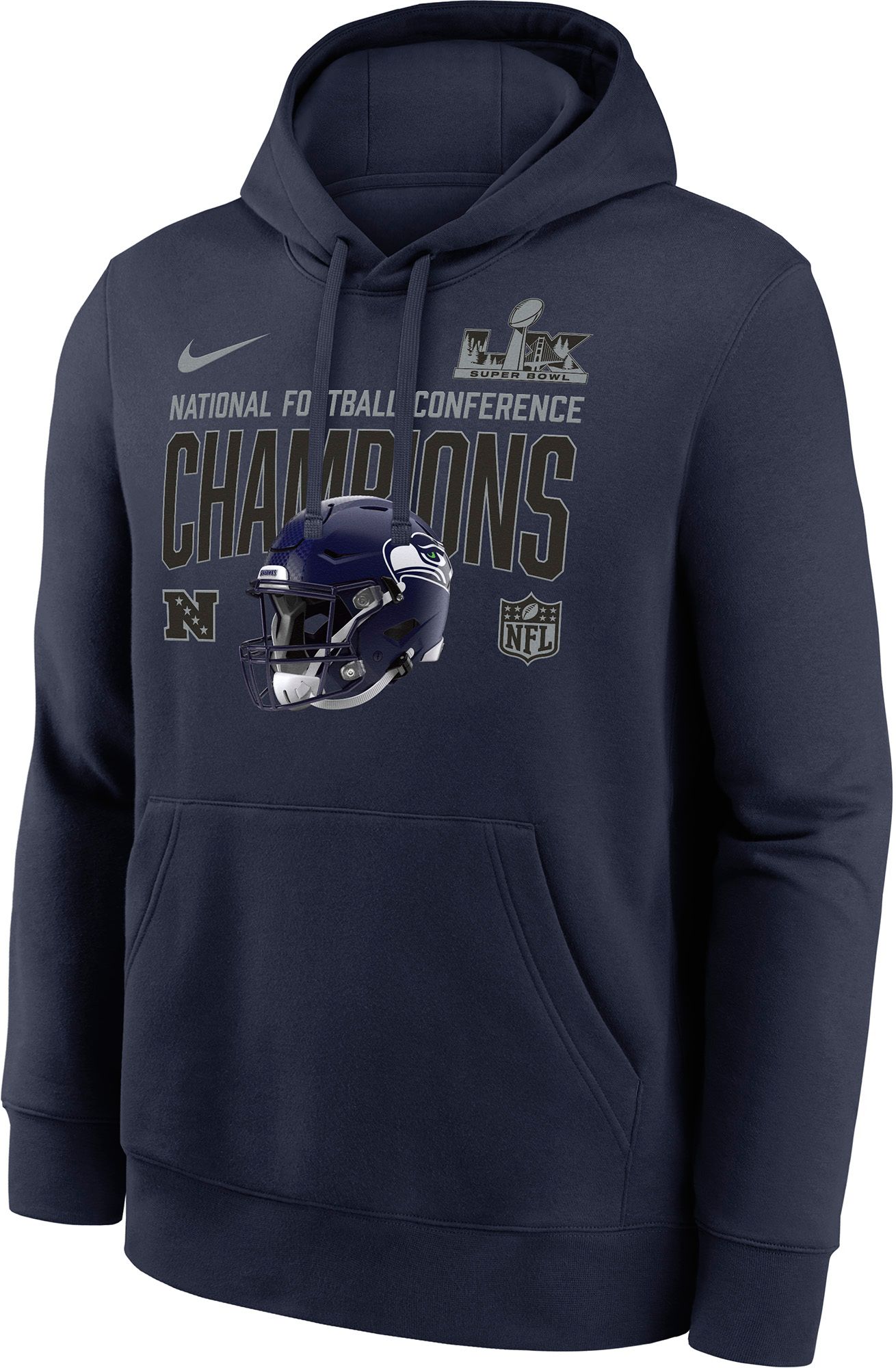 Nike Men's 2025-26 NFC Champions Seattle Seahawks Helmet Hoodie product image