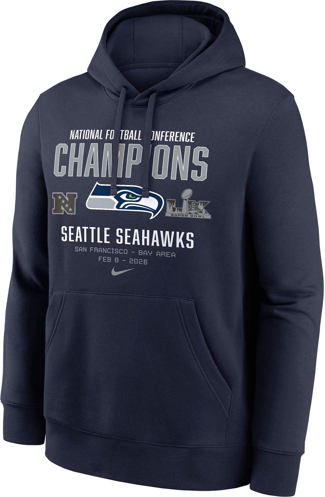 Nike Men's 2025-26 NFC Champions Seattle Seahawks Team Hoodie product image