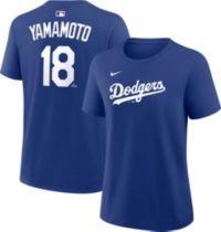 Nike Women's Los Angeles Dodgers Blue Yoshinobu Yamamoto #18 T