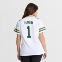 Nike Women's Green Bay Packers Micah Parsons #1 White Road Game