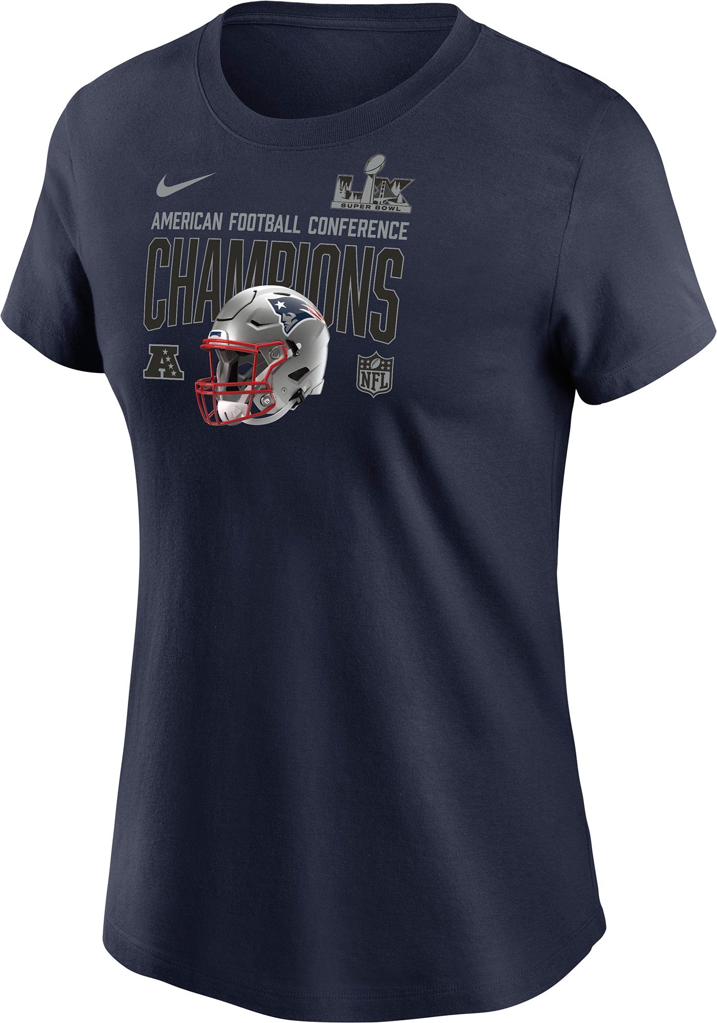 Nike Women's 2025-26 AFC Champions New England Patriots Helmet T-Shirt product image