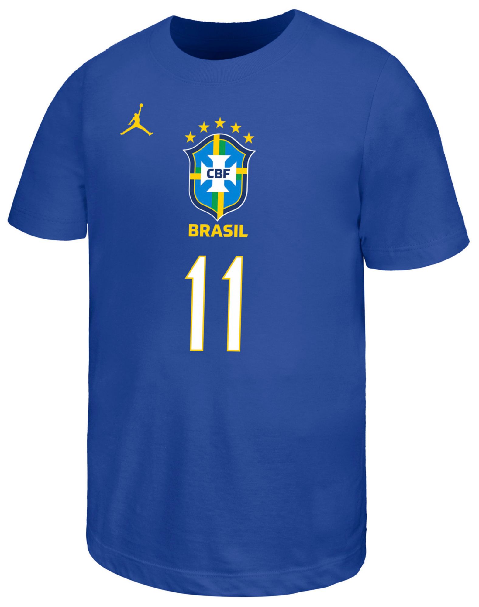 Jordan Youth Brazil Raphinha #11 Away T-Shirt | Dick's Sporting Goods
