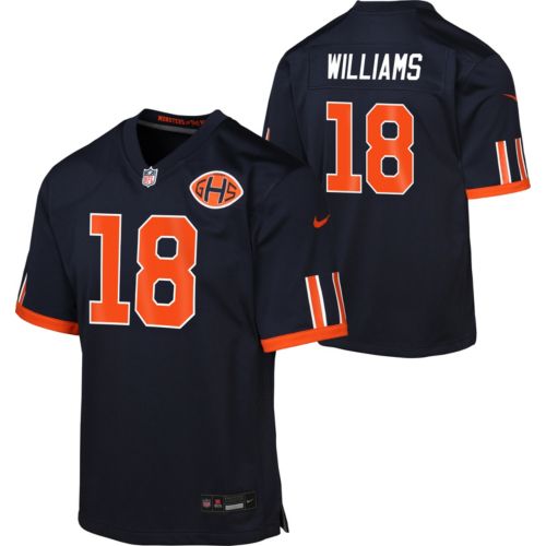 Nike Boys' Chicago Bears Caleb Williams #18 Orange Game Alternate