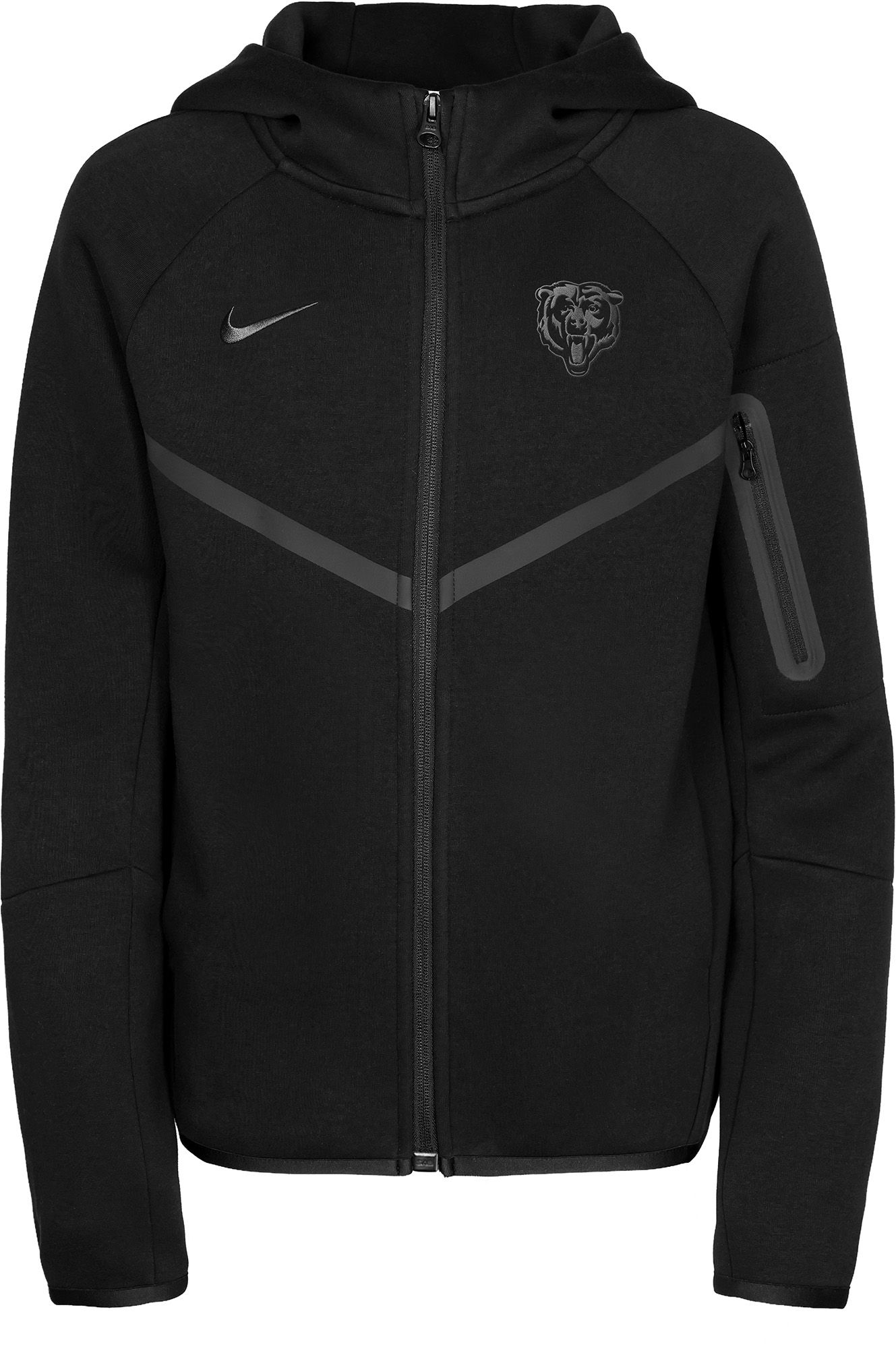 Nike Youth Chicago Bears Tech Fleece Full-Zip Hoodie | Dick's Sporting ...