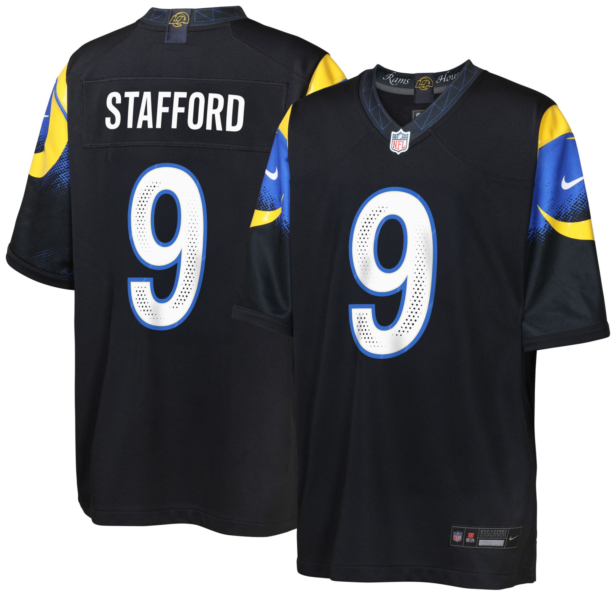 Nike Youth Los Angeles Rams Matthew Stafford #9 Navy Rivals Game