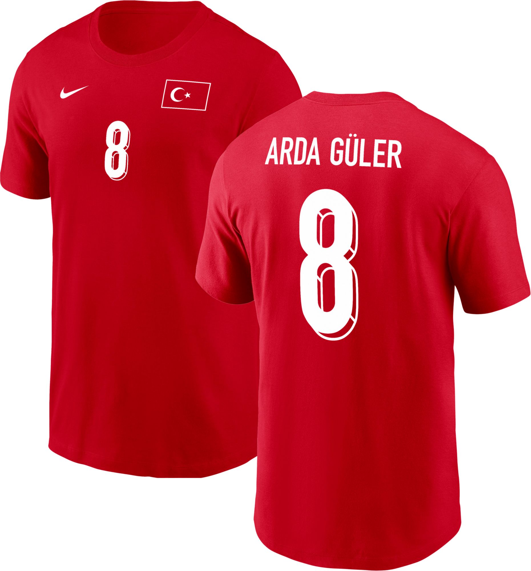Nike Youth Turkey Arda Guler #8 Home T-Shirt | Dick's Sporting Goods