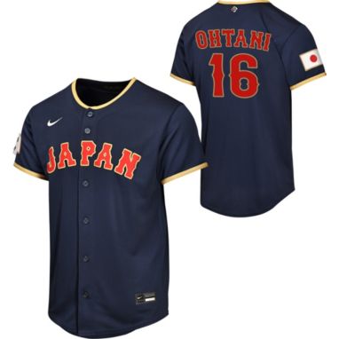 sorry, Nike Youth  World Baseball Classic 2026 Japan Shohei Ohtani #16 Limited Road Jersey is currently out of stock
