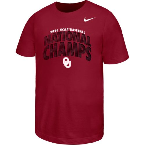 Nike Youth Oklahoma Sooners Crimson Stacked Name Drop T-Shirt