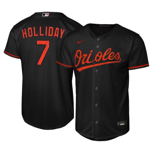 Nike Youth Baltimore Orioles Black Adley Rutschman #35 Baseline