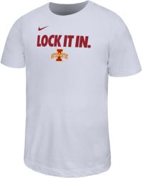 Nike Youth Iowa State Cyclones 'Lock It In' White Bench T-Shirt