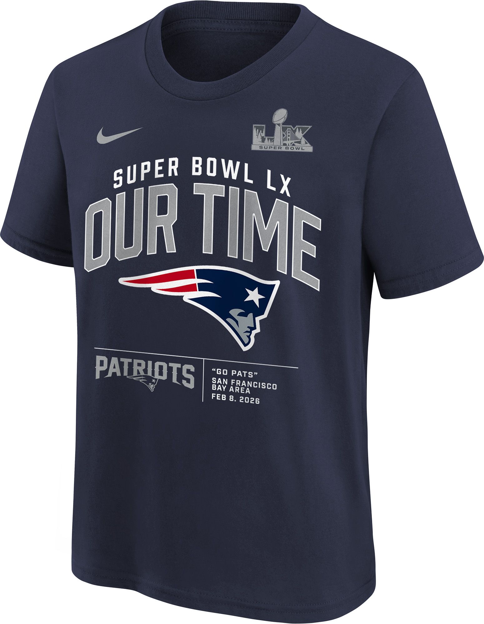Nike Youth 2025-26 AFC Champions New England Patriots Our Time T-Shirt product image