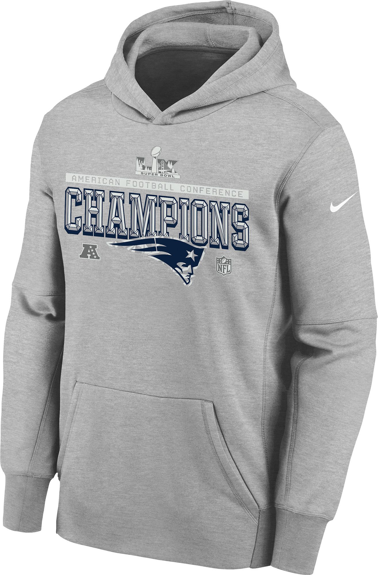 Nike Youth 2025-26 AFC Champions New England Patriots Locker Room Hoodie product image