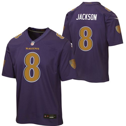 Nike Youth Baltimore Ravens Zay Flowers #4 Black Alternate Game