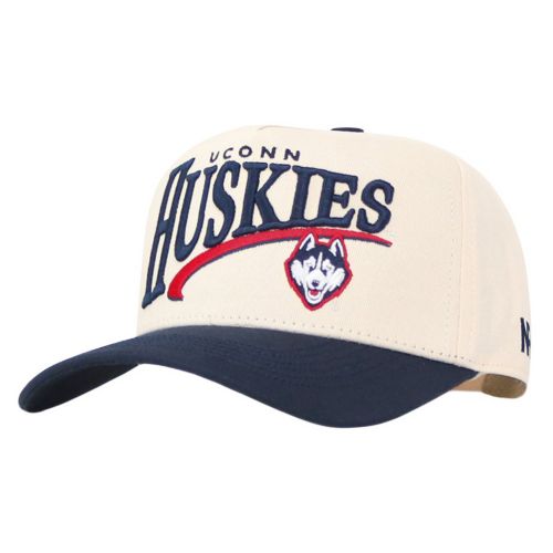 47 Adult UConn Huskies Vintage Navy Micro Logo Clean Up Adjustable