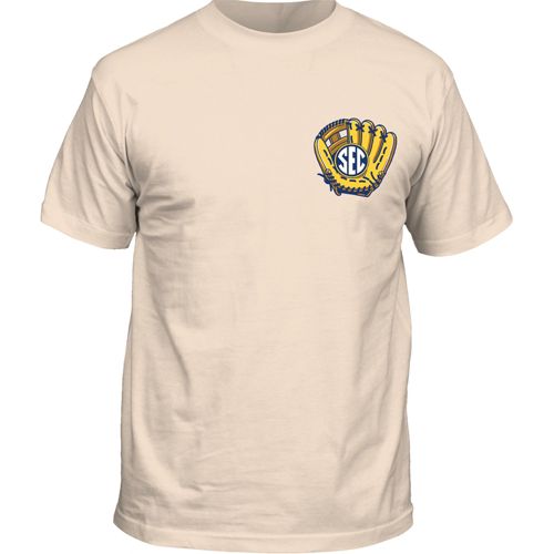 New World Graphics Men's SEC Baseball Grey Baseball Bat T-Shirt