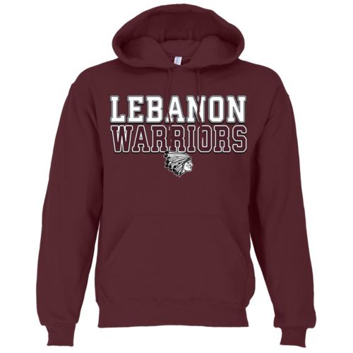 Ohiopyle Prints Adult Phillipsburg High School Maroon Field Hooded