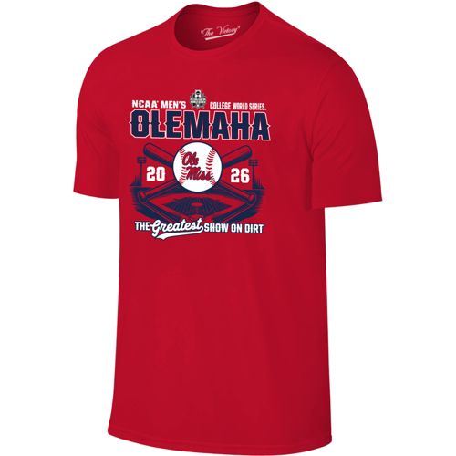 Image One Men's Ole Miss Rebels Chambray Americana Mascot 250 T