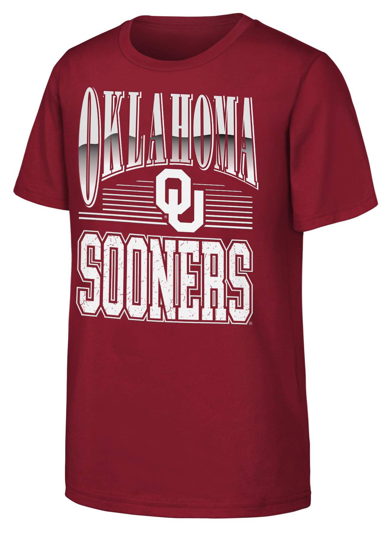 NCAA Youth Oklahoma Sooners Red Chrome Header T-Shirt | Dick's