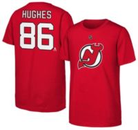 TEES derane V9 ティーズ 新品未使用未開封 NHL Youth New Jersey Devils Jack Hughes #86 University Red T-Shirt