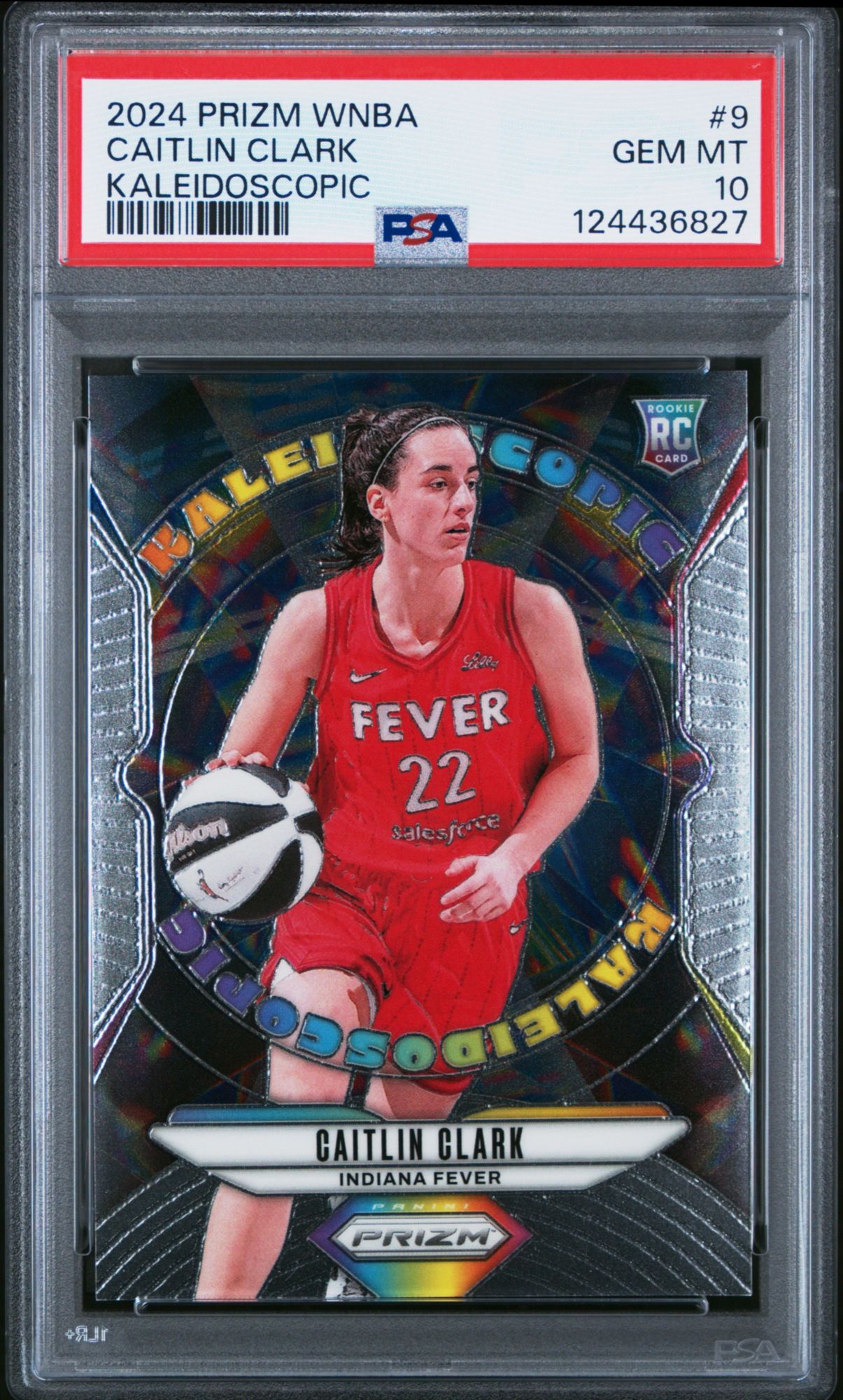 2024 Panini Prizm WNBA Kaleidoscopic 9 Caitlin Clark PSA 10 product image