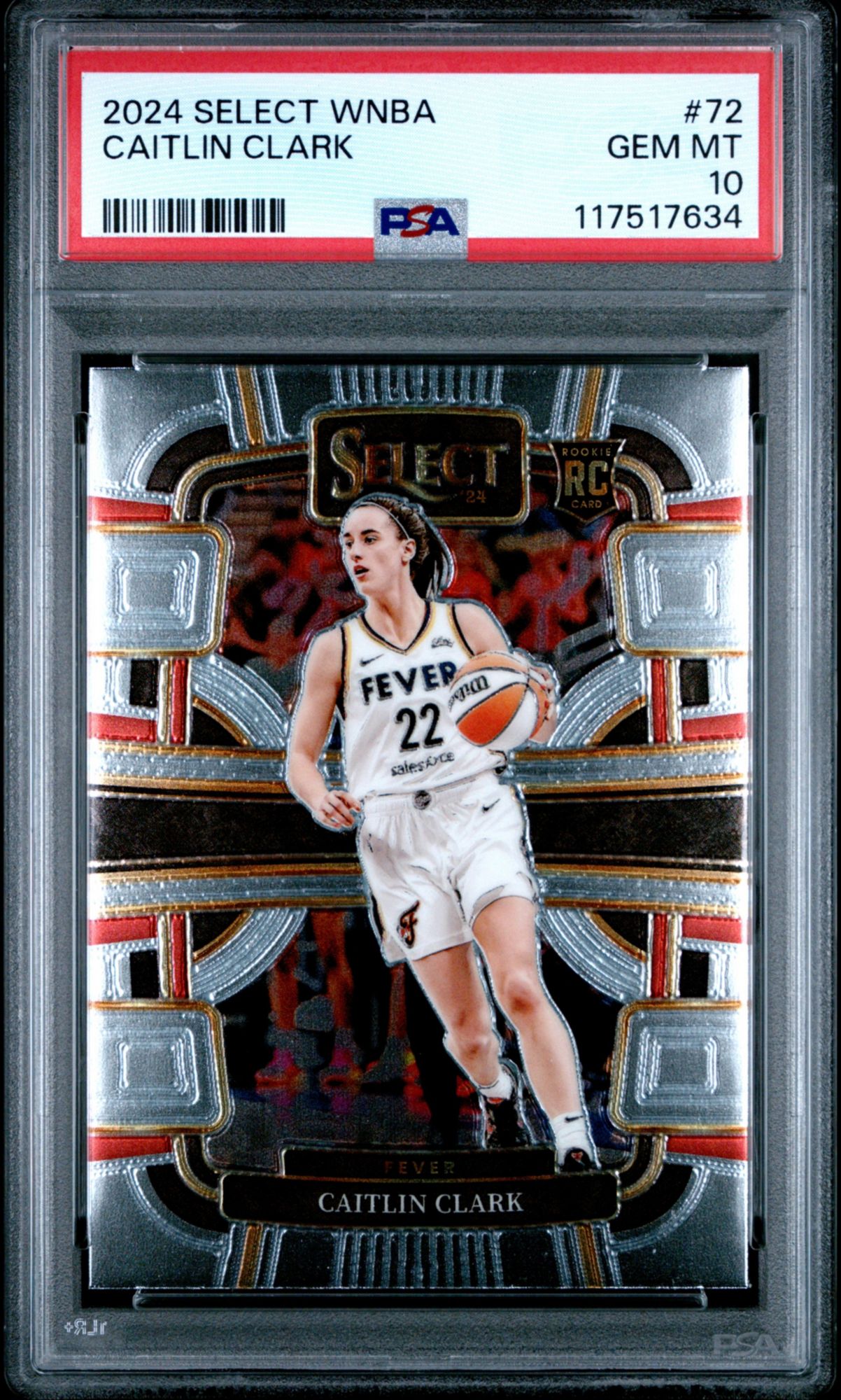 2024 Panini Select WNBA 72 Caitlin Clark PSA 10 product image