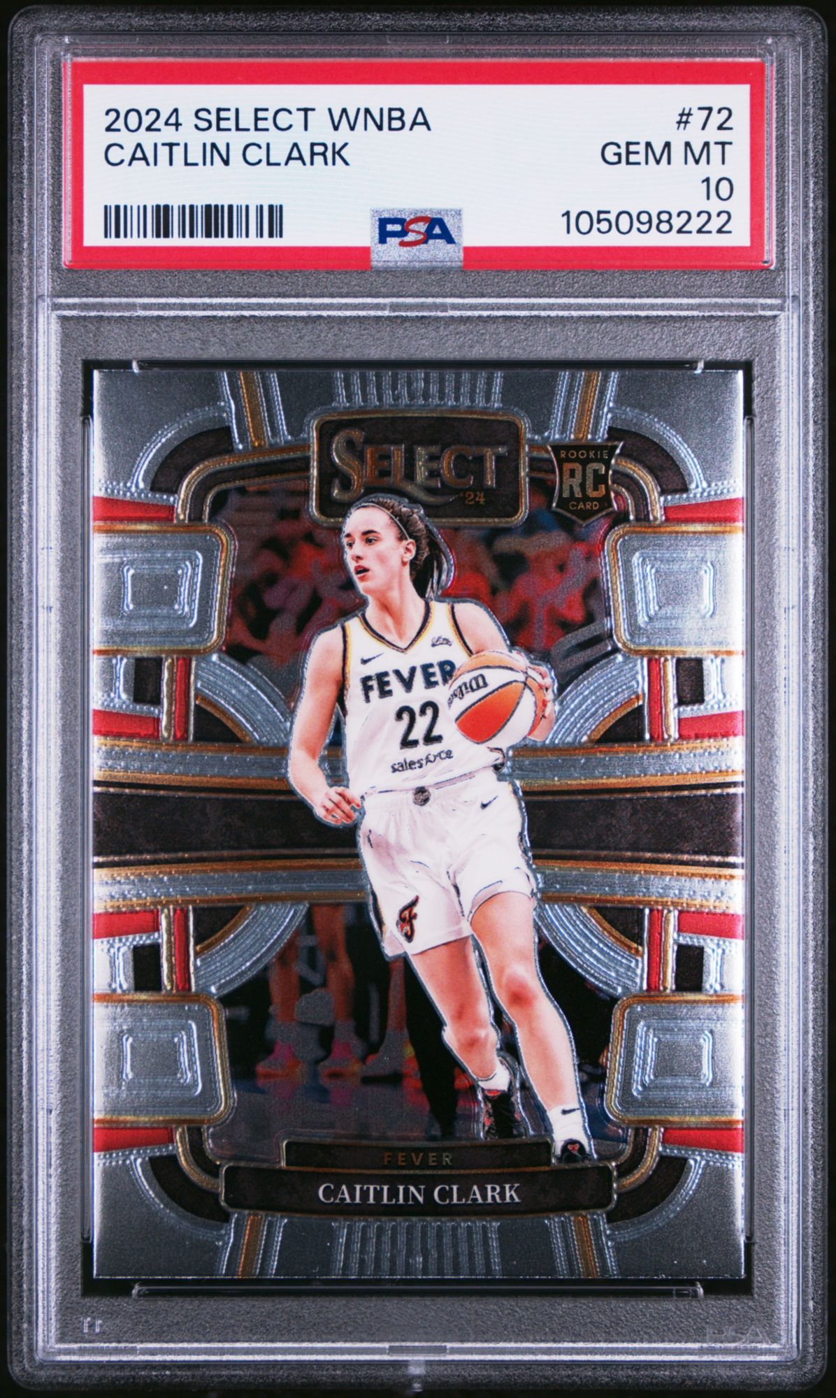 2024 Panini Select WNBA 72 Caitlin Clark PSA 10 product image
