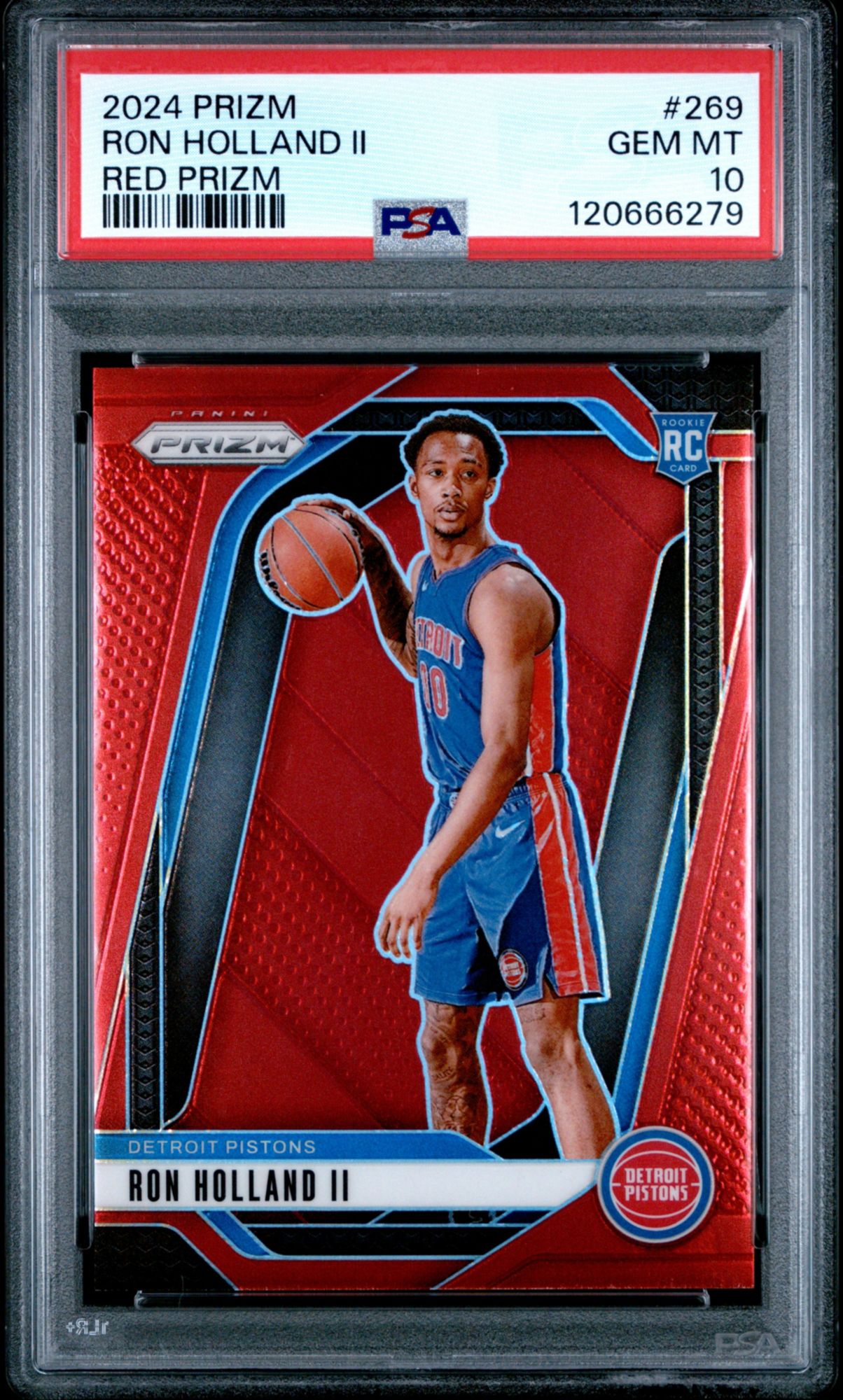2024 Panini Prizm 269 Ron Holland II Red Prizm PSA 10 product image