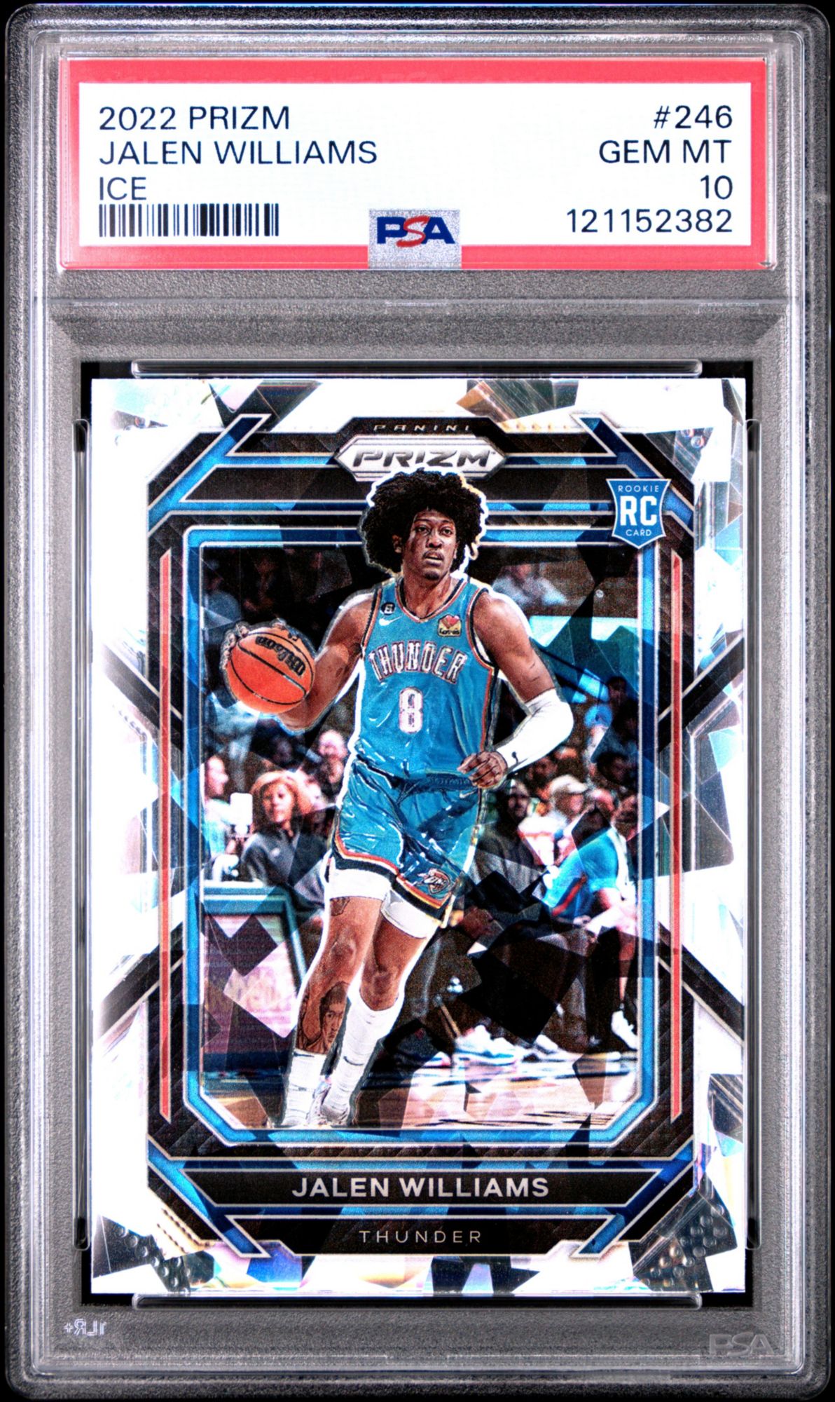 2022 Panini Prizm 246 Jalen Williams Ice PSA 10 product image