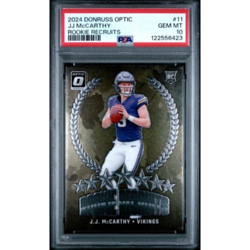 2024 Panini Donruss Elite 105 J.J. Mccarthy Pink PSA 9 | Dick's