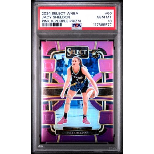 2024 Panini Prizm WNBA 141 Jacy Sheldon Cherry Blossoms Fotl PSA 9