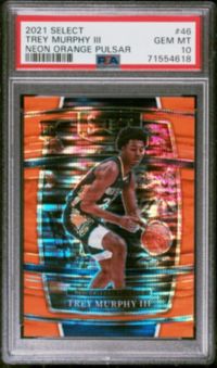 2021 Panini Select 46 Trey Murphy Iii Neon Orange Pulsar PSA 10